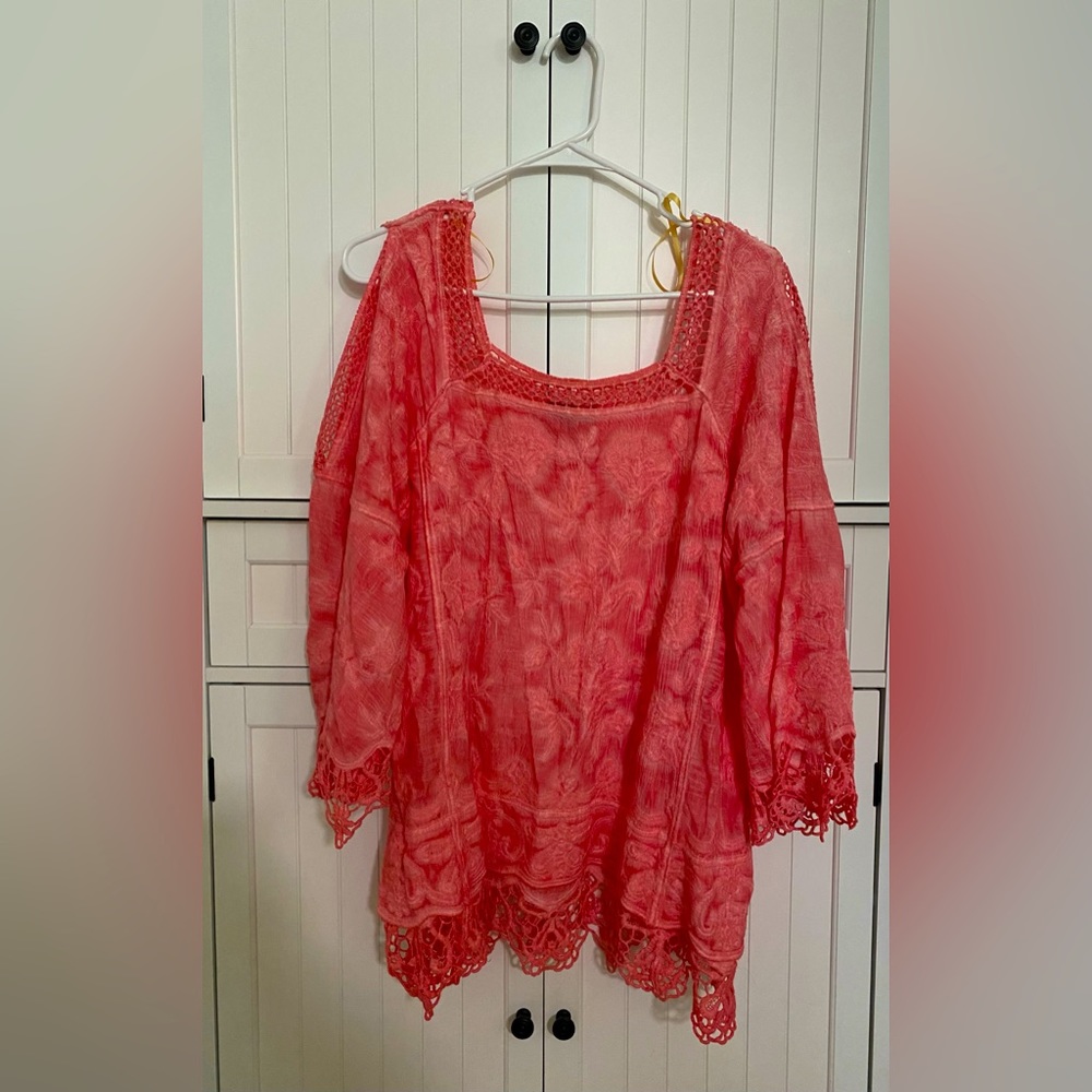 Democracy Woman’s pink blouse- Medium